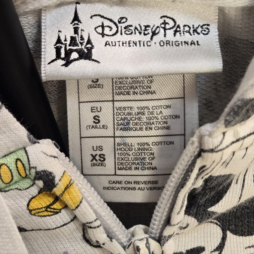 Disney Sweater Womens XS White Comic Print Mickey Mouse Characters Rare‎ - Picture 3 of 16
